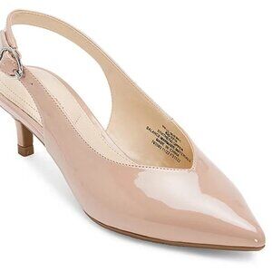 Liz Claiborne Keith Women’s Quebec Buckle Kitten Heel Nude Sz 8.5 M MSRP $65